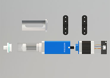 Introduction des composants du système des pompes à seringue de laboratoire